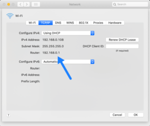 find router ip