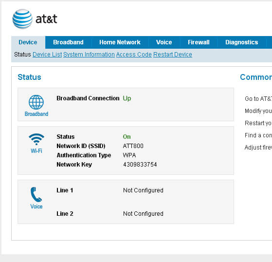 Land frivillig generelt AT&T Router Login - 192.168.1.1