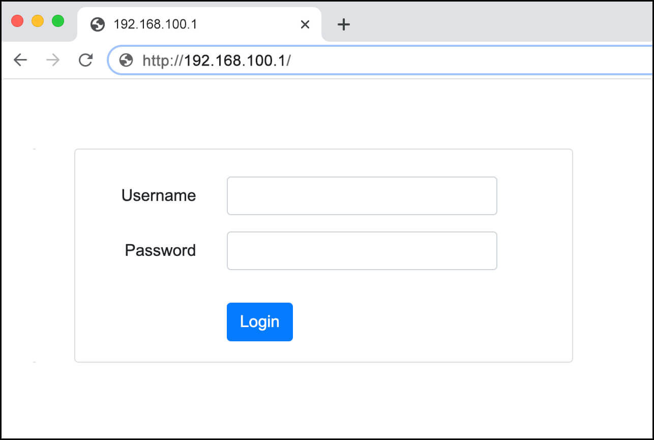 Change http password //192.168.l.l How to