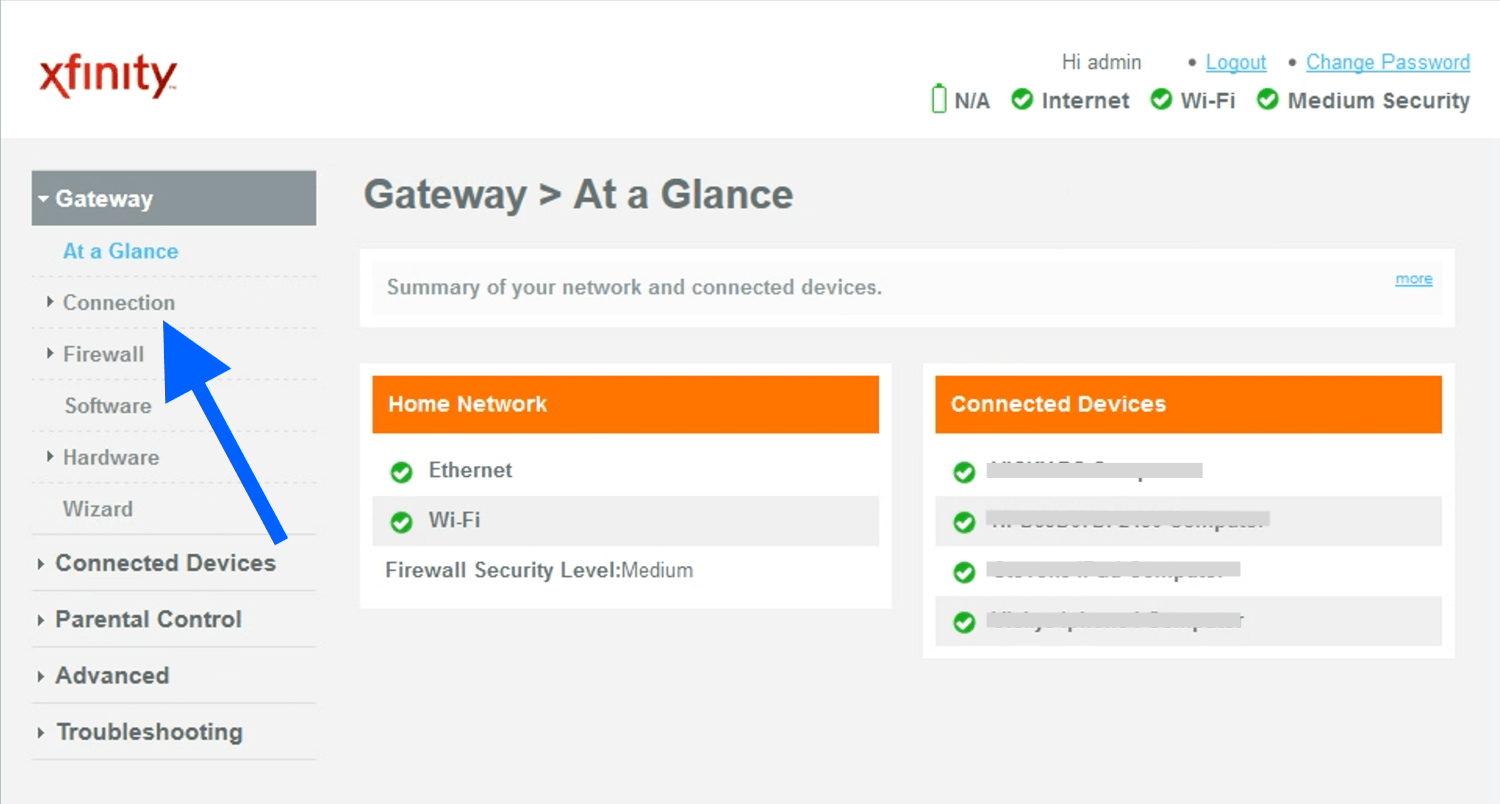 Xfinity Router Login 192.168.1.1