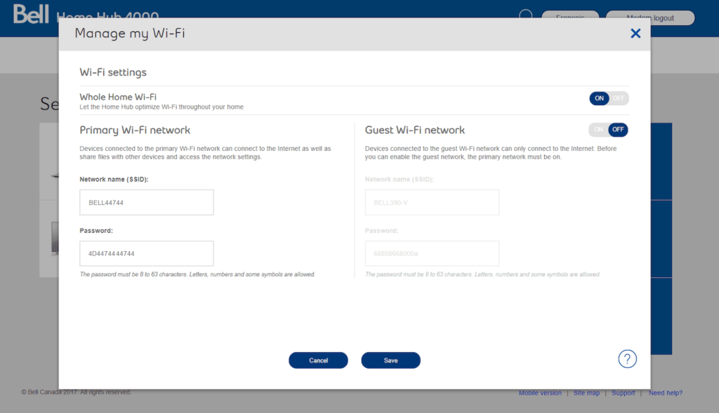 Bell Modem Login 192.168.1.1