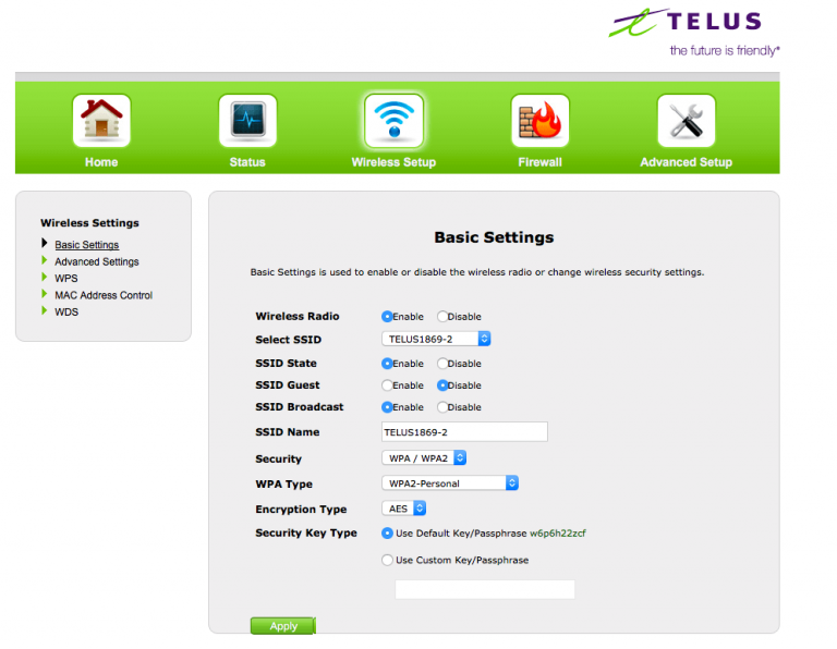 Telus Router Login 19216811 6233