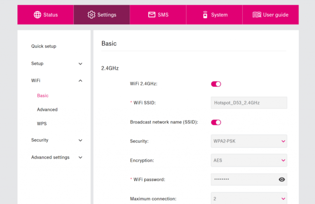 T Mobile Hotspot Wifi Password Change