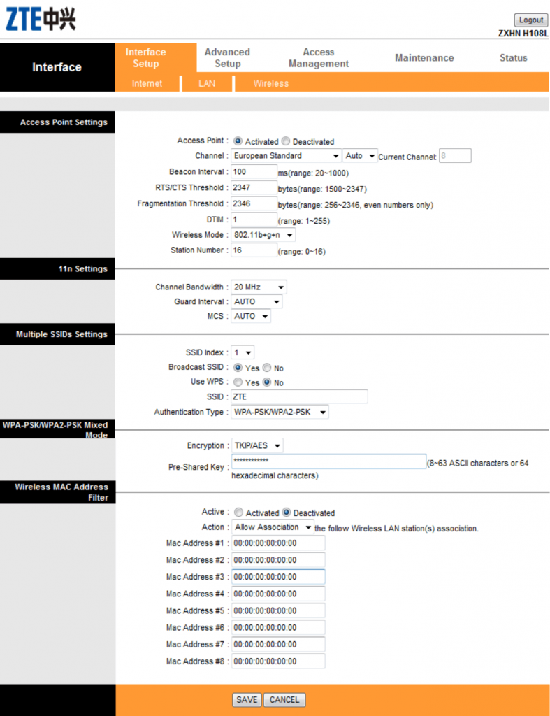 Djaweb Modem Login 192.168.1.1