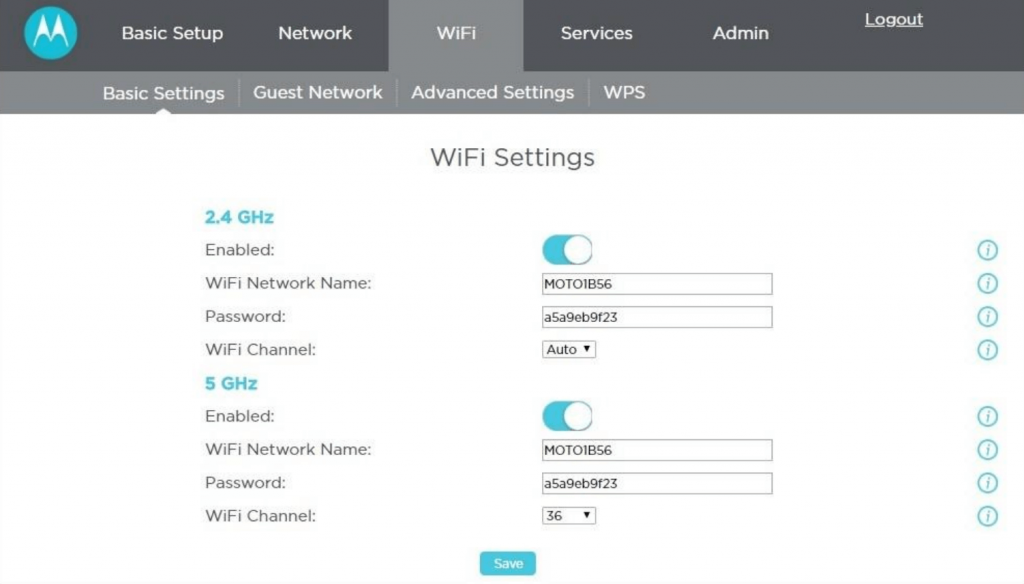 Motorola Router Login 192.168.1.1