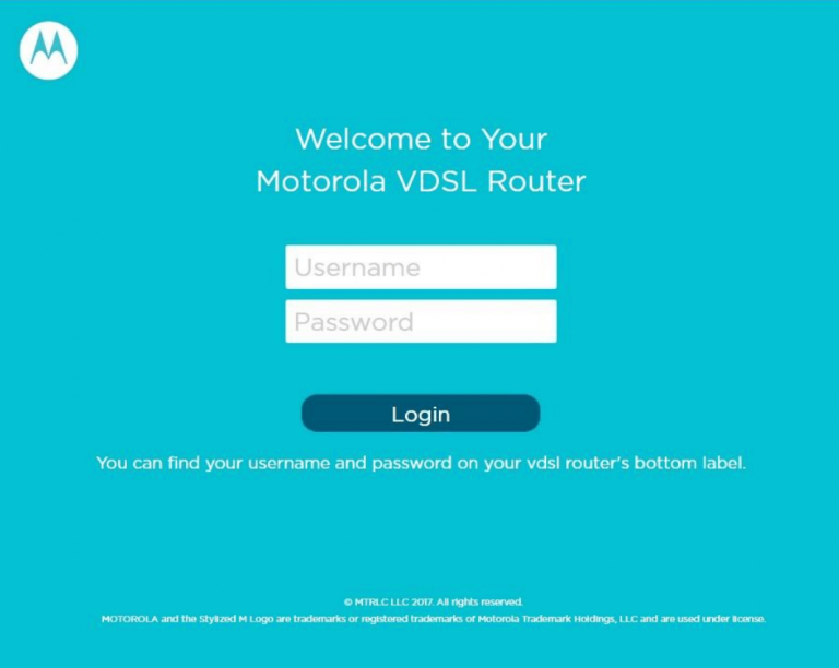 Motorola Router Login 192.168.1.1