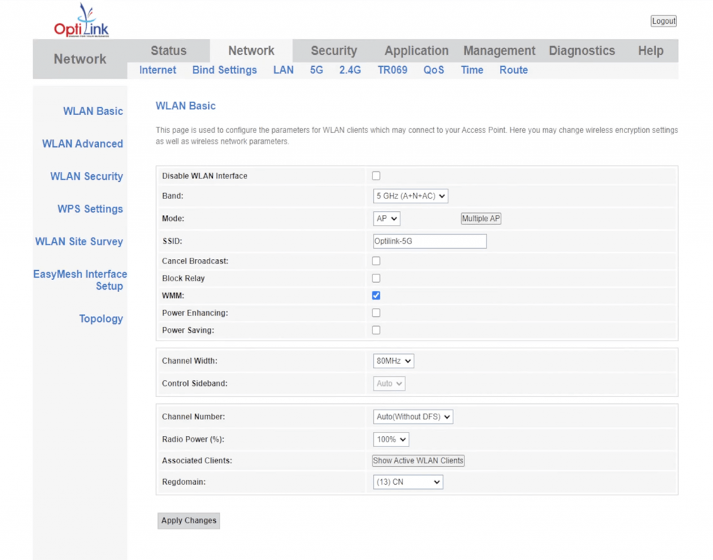 Optilink Router Login 192.168.1.1