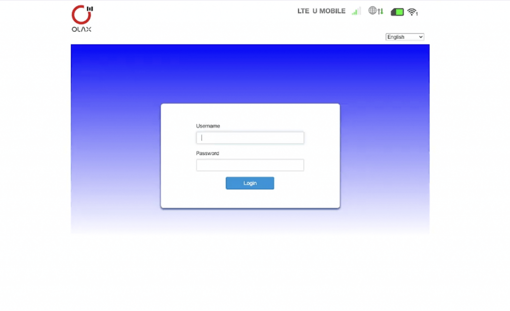 Olax Router Login